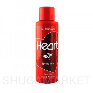 Жидкость для снятия гель-лака Heart (Весенний чай), 100 мл